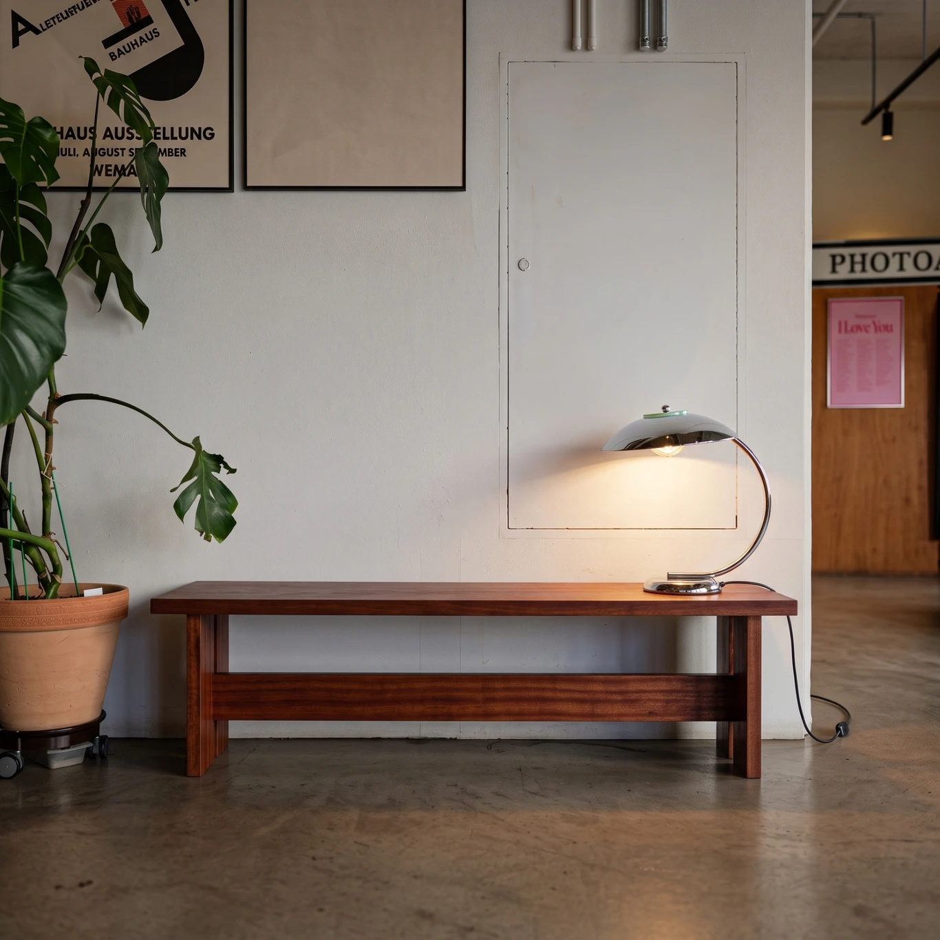 Intérieur en bois dans la teinte Teck